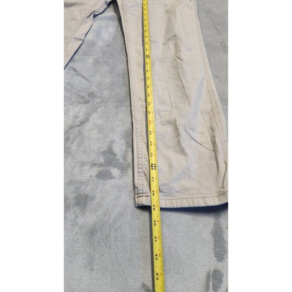 Hollister Baggy Y2K Cream Men’s 34x32 Solid Workwear Carpenter Pants - Picture 9 of 9